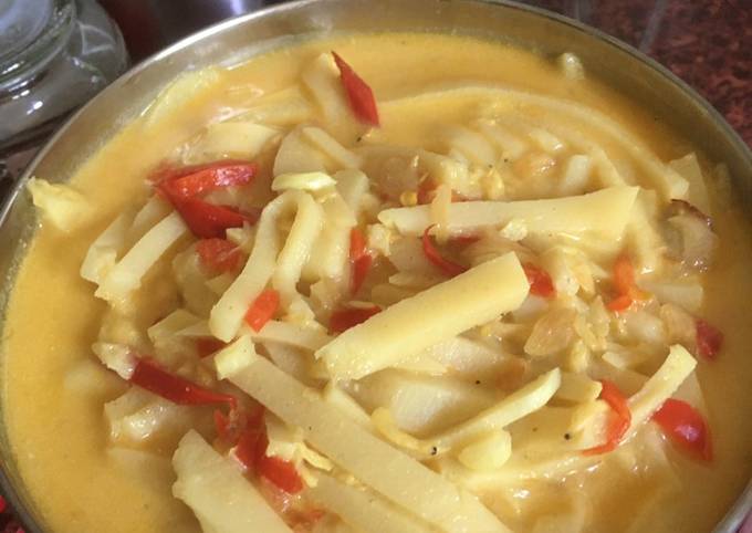 Ternyata begini lho! Bagaimana cara bikin Rebung Santan  sedap