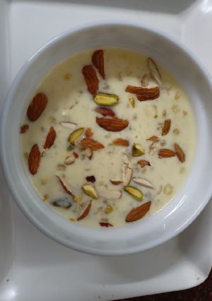 A picture of Sago Samak kheer.