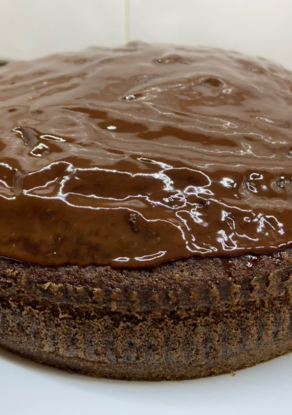 Una foto de Bizcochuelo de chocolate con cobertura