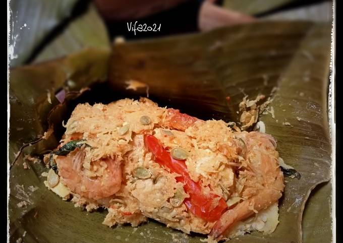 Resep Botok Udang Tahu Petai cina Anti Gagal