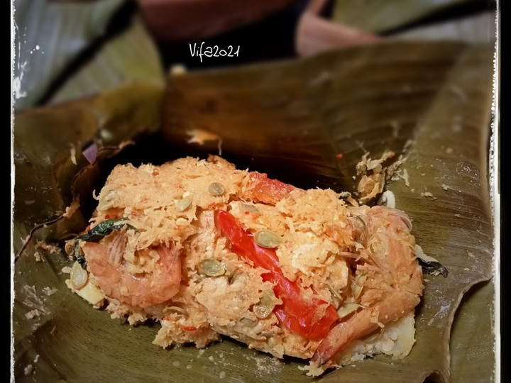 Resep Botok Udang Tahu Petai cina Anti Gagal