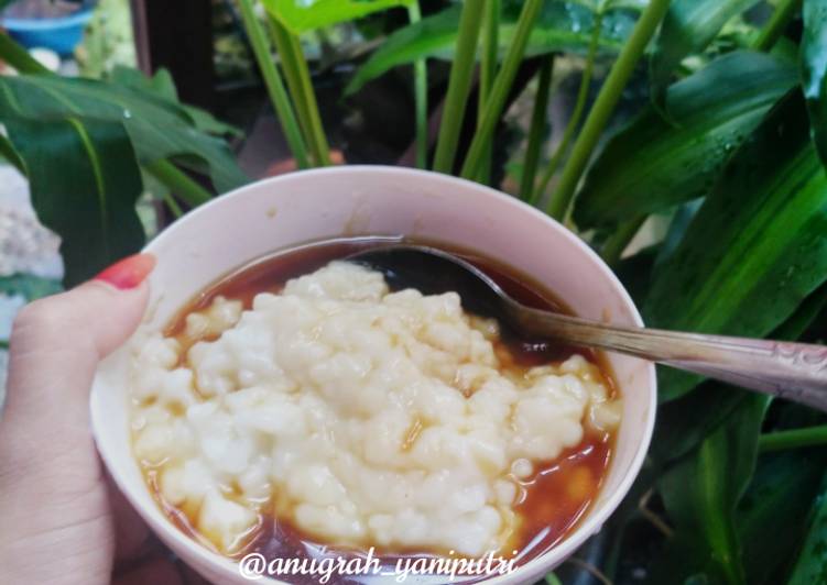 Bubur sumsum ketan simple tanpa santan