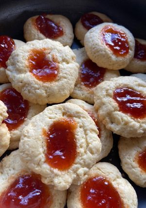 Una foto de Galletas pepas de membrillo
