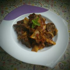 A picture of Liver and kidney sauce.
