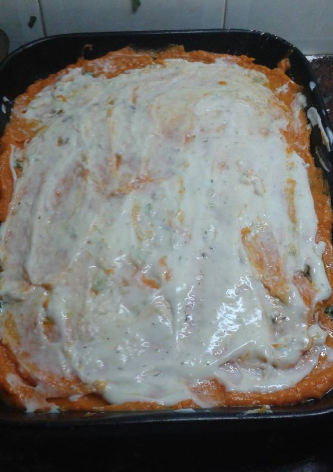 Una foto de Pastel vegetariano exquisito!!