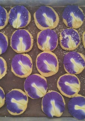 Foto resep Cookies Bunga Telang