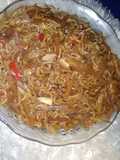 Mie goreng sayur pepaya muda