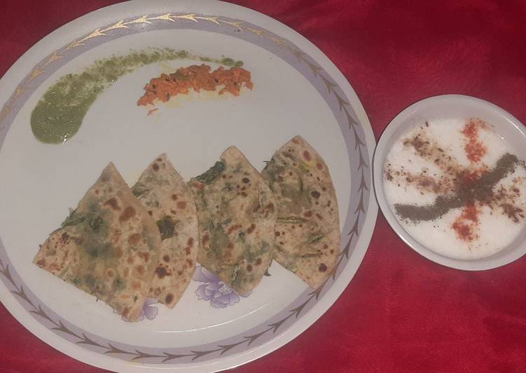 Recipe: Tasty Aalu Methi paratha