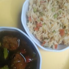 Veg Schezwan Fried Rice A picture of Veg Schezwan Fried Rice.