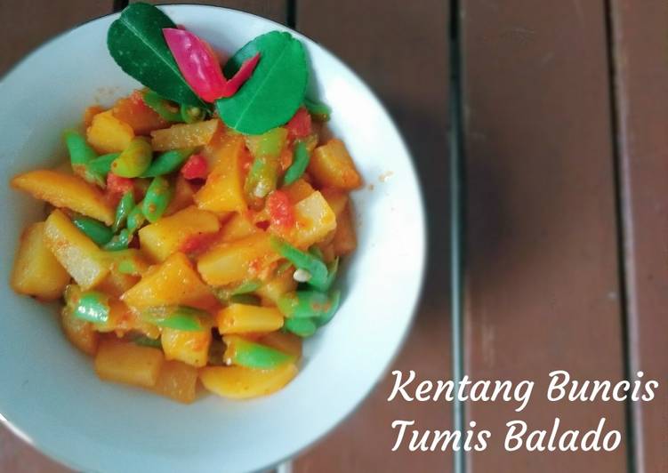 Resep Kentang Buncis Tumis Balado Lezat