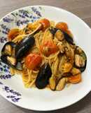 Spaghetti con choritos