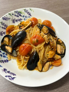 Una foto de Spaghetti con choritos