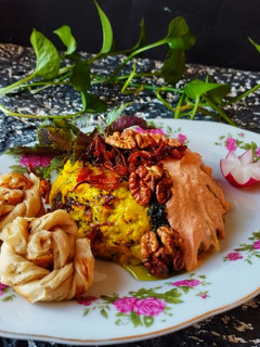 عکسی از دستور کشک بادمجان دودی