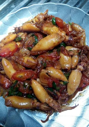Foto resep Cumi Asin Tumis kecap