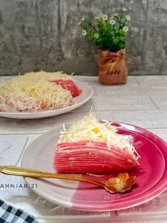 Foto resep Red Velvet Mille crepes