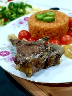 صورة لوصفة برغل بلدي مع لحم غنم