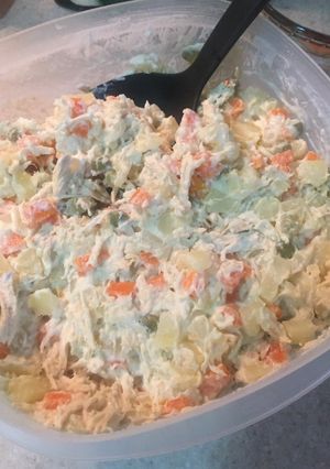 A picture of Russian Salad.