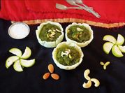 A picture of coconut bottle gourd halwa