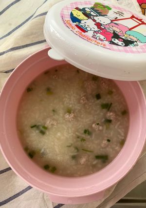 รูปของ ข้าวต้มหมูสับ เมนูข้าวกล่อง