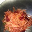 Noodles with beetroot