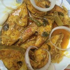 Steam Pomfret Fish With Mustard Seeds Paste A picture of Steam Pomfret Fish With Mustard Seeds Paste.