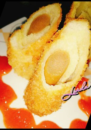 Foto resep Roti Goreng Isi Sosis