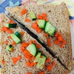 A picture of Brown bread sandwich.