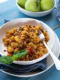 Massa com Carne Picada e Pimento