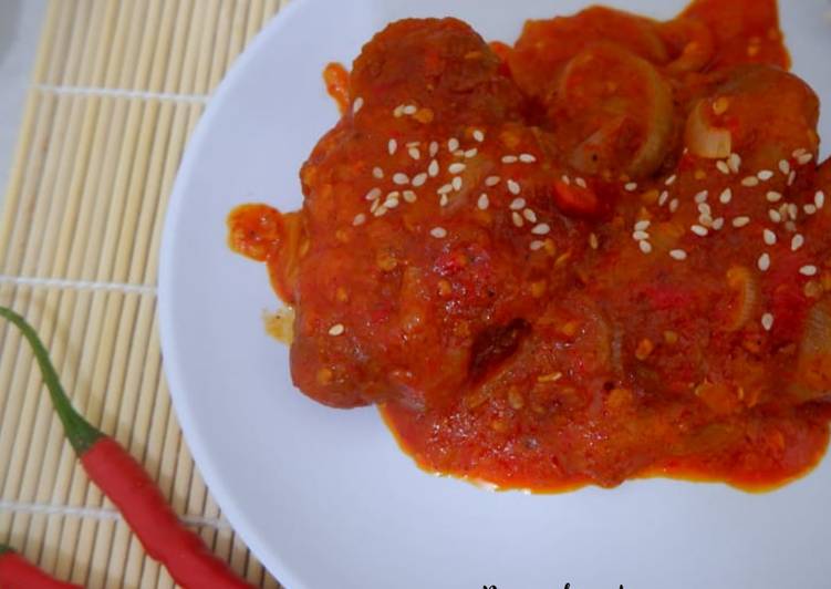 Bagaimana Memasak Korean spicy chicken wings Anti Gagal