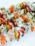 Brochetas de pollo