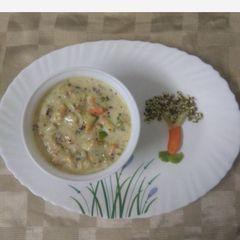 A picture of White Sauce Pasta.