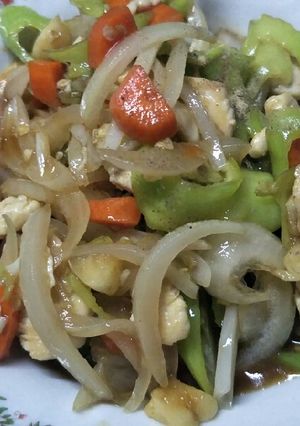 รูปของ ไก่ผัดพริกหยวก