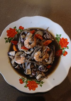 Foto resep 46. Tumis Jamur, Udang dan Cumo Hitam