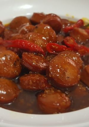 Foto resep Sosis Pedas Asam Manis