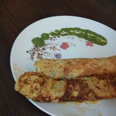 A picture of Moong dal chilla.
