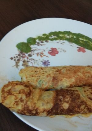 A picture of Moong dal chilla.