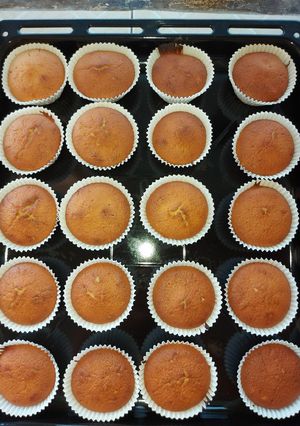 A picture of Vanilla yoghurt muffins.