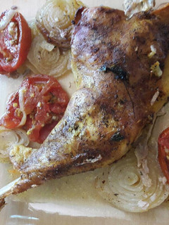 Una foto de Pierna de pavo asada