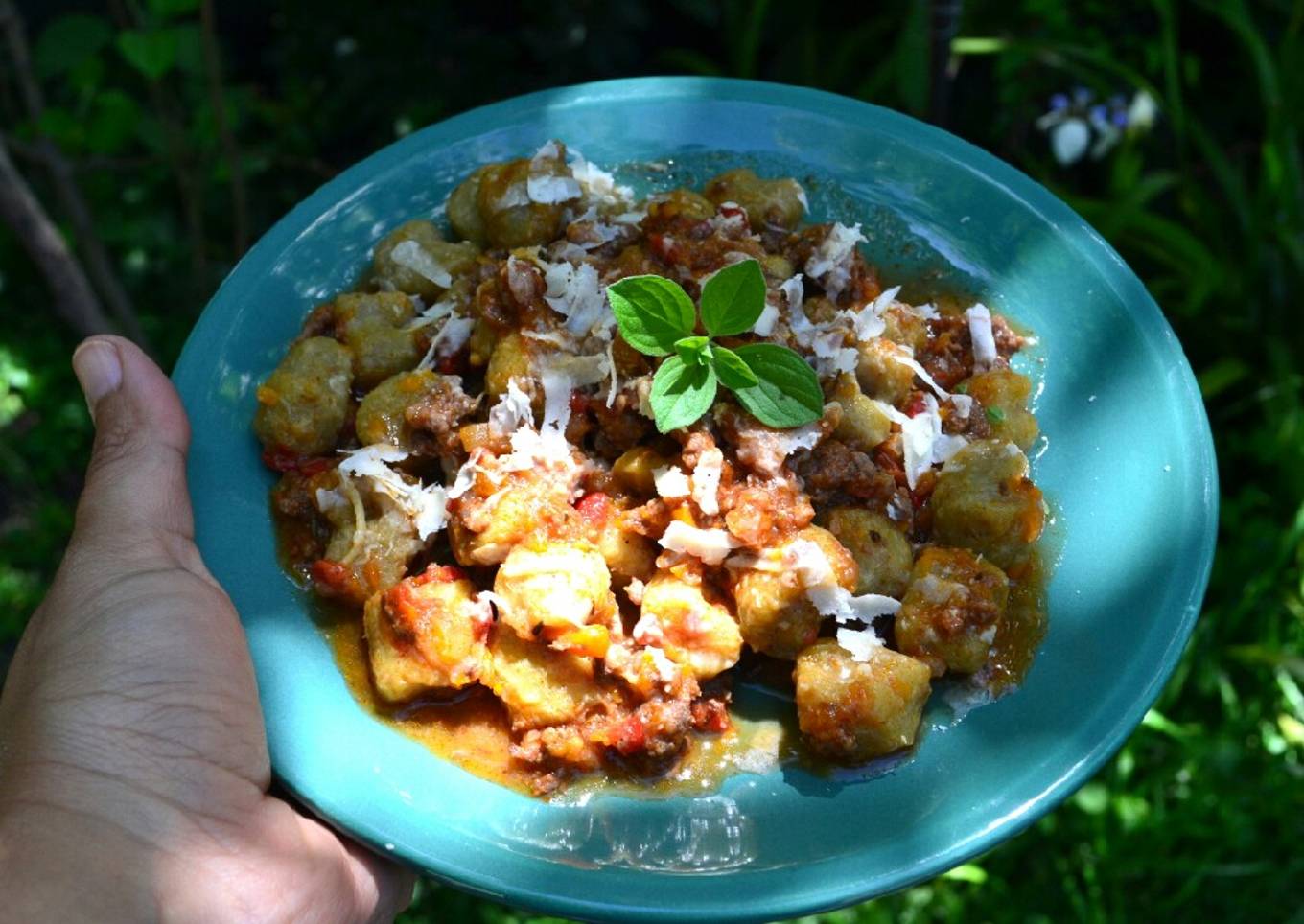 Ñoquis con cáscara de calabaza🤓