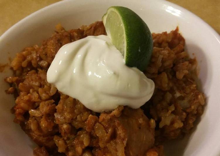 Recipe of Super Quick Homemade Arroz con Pollo (in electric pressure cooker)