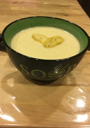 صورة لوصفة شوربة بطاط مع الكريما