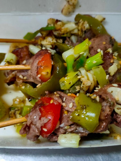 香料豬肉蔬菜串燒 的食譜成品照片