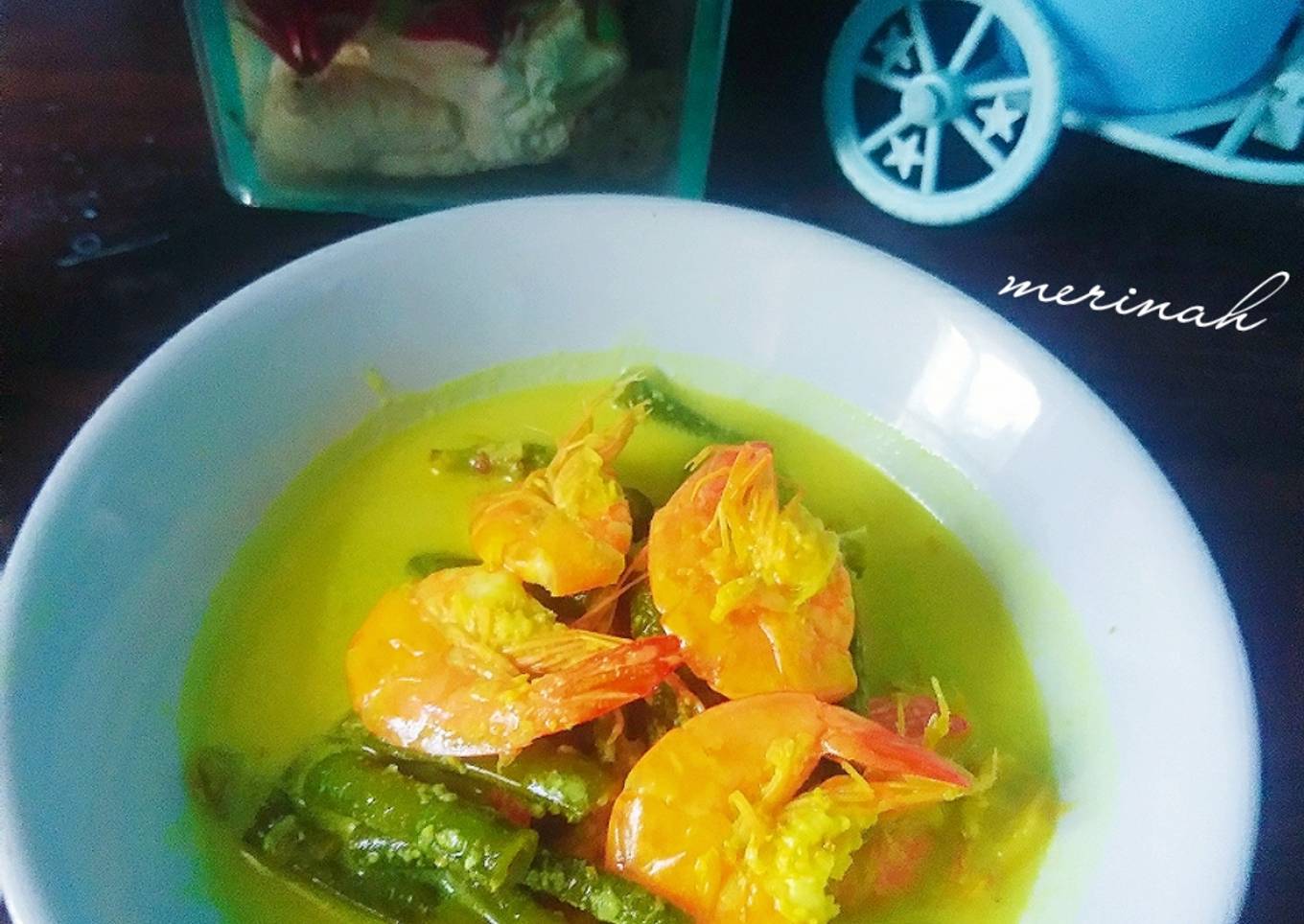 Gulai udang kacang panjang
