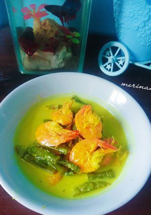 Foto resep Gulai udang kacang panjang