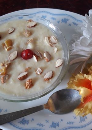 A picture of Potato kheer.