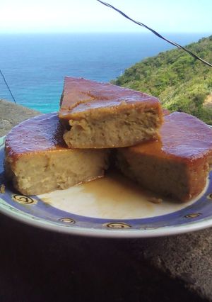 Una foto de Torta Budín de cambur con caramelo