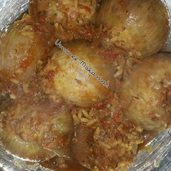 A picture of Stuffed Onions/Cabbage Rolls.