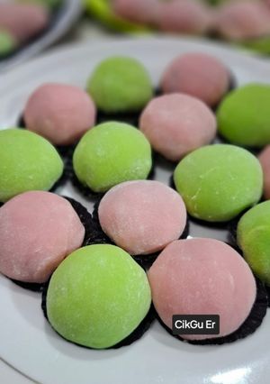 Foto resep Mochi Original isi coklat & kacang