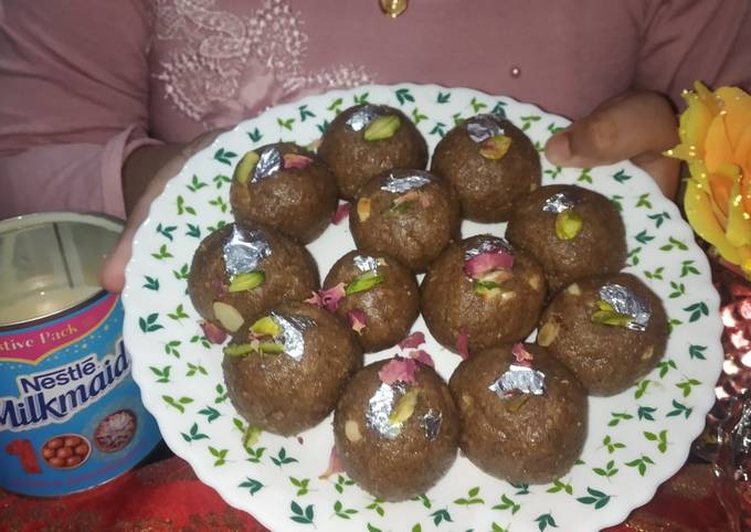 Steps to Make Thomas Keller Oats ragi mango laddoo