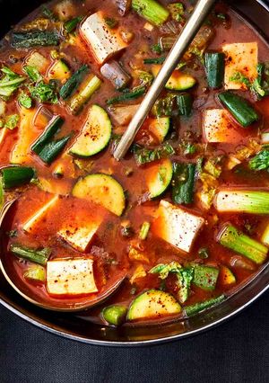 A picture of Kimchi Stew.